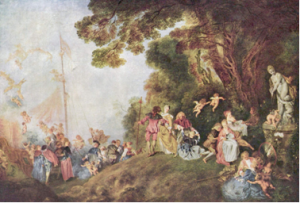 WATTEAU - L'embarquement pour Cythère (1718)